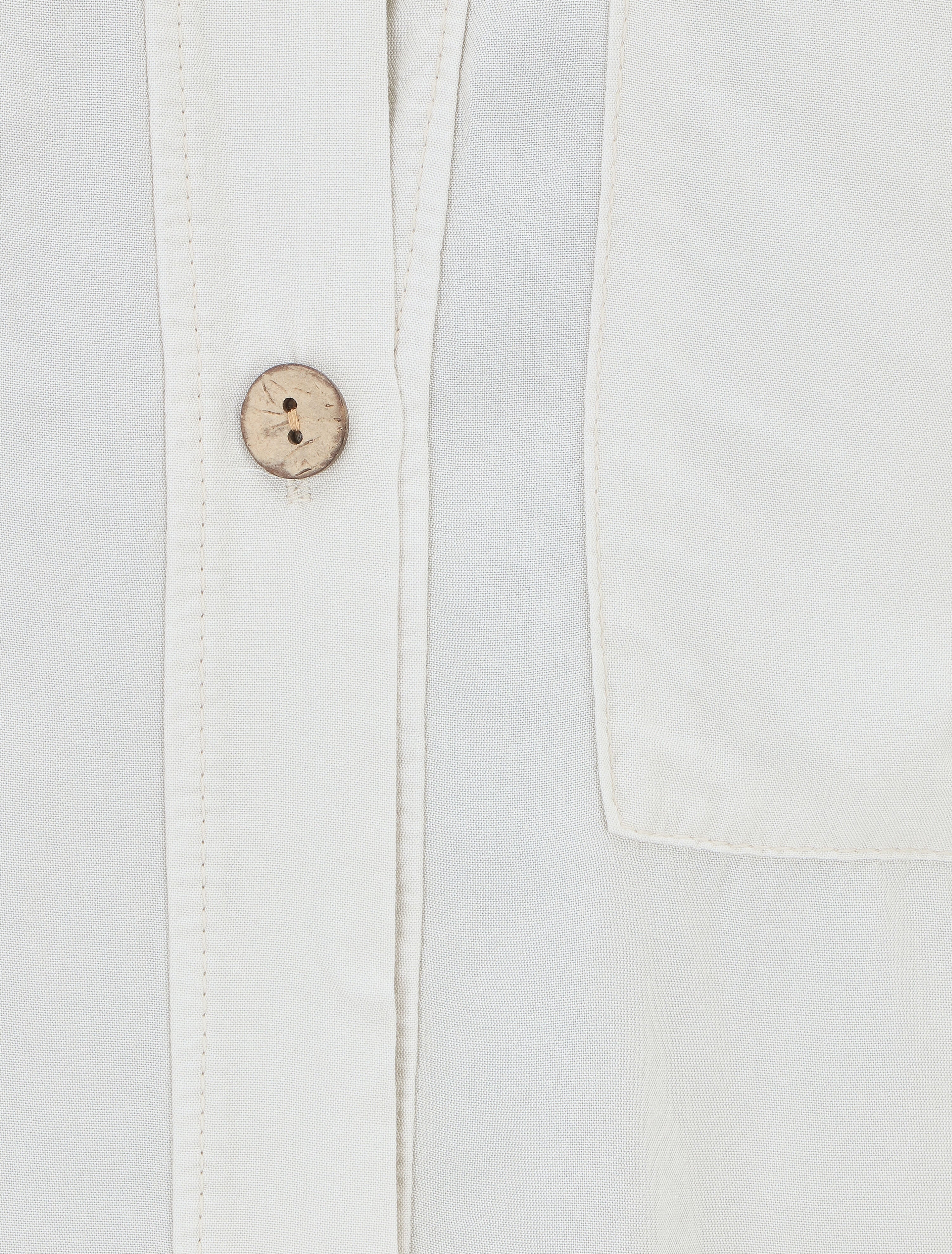 Chemise élastiquée unie manches longues - Beige - 3