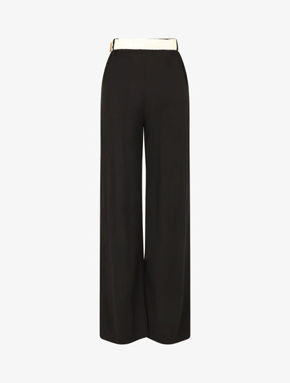 Pantalon fluide ample - Noir - 2