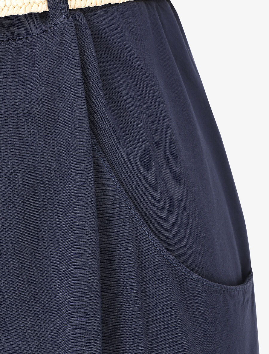 Pantalon fluide ample - Marine - 3