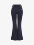Pantalon fluide à fermeture stylisée - Marine - 5