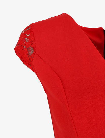 Combinaison bicolore fluide - Rouge - 3