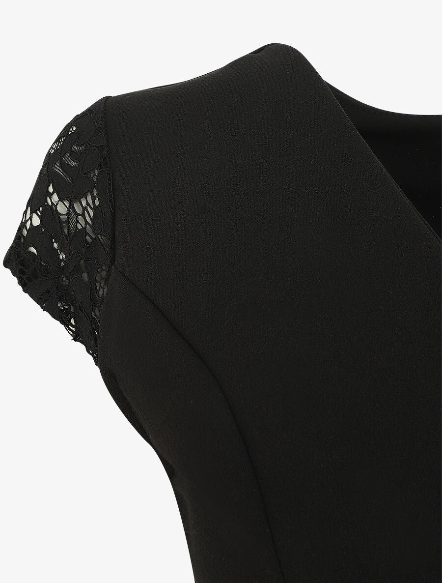 Combinaison bicolore fluide - Noir - 3
