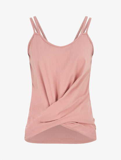 Top uni et bas croisés - Rose - 1