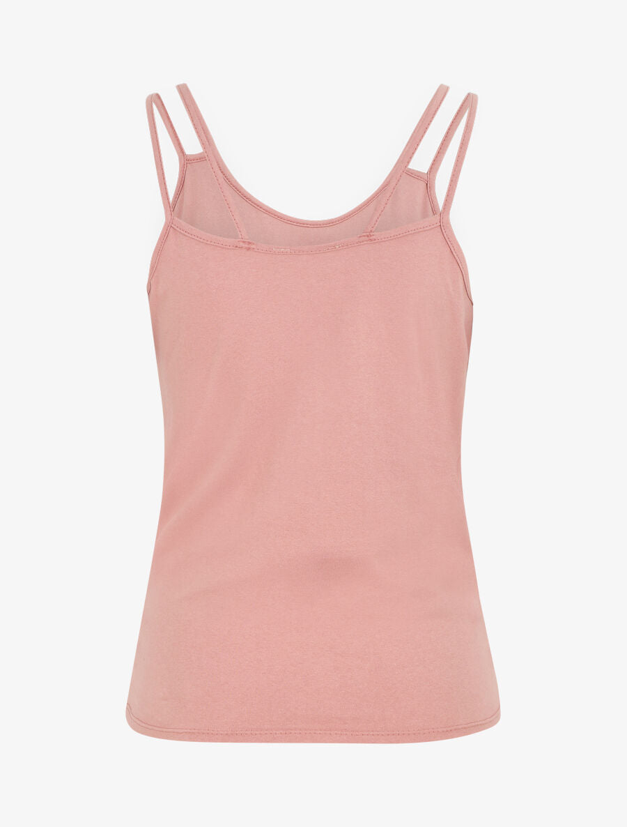 Top uni et bas croisés - Rose - 2