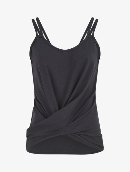 Top uni et bas croisés - Bleu nuit - 1