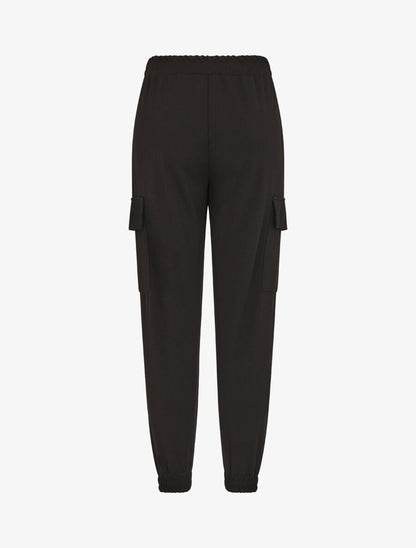 Jogging cargo taille haute - Noir - 2