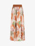 Jupe longue à imprimé feuilles - Beige - 5