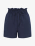 Mini short à taille élastiquée - Marine - 1