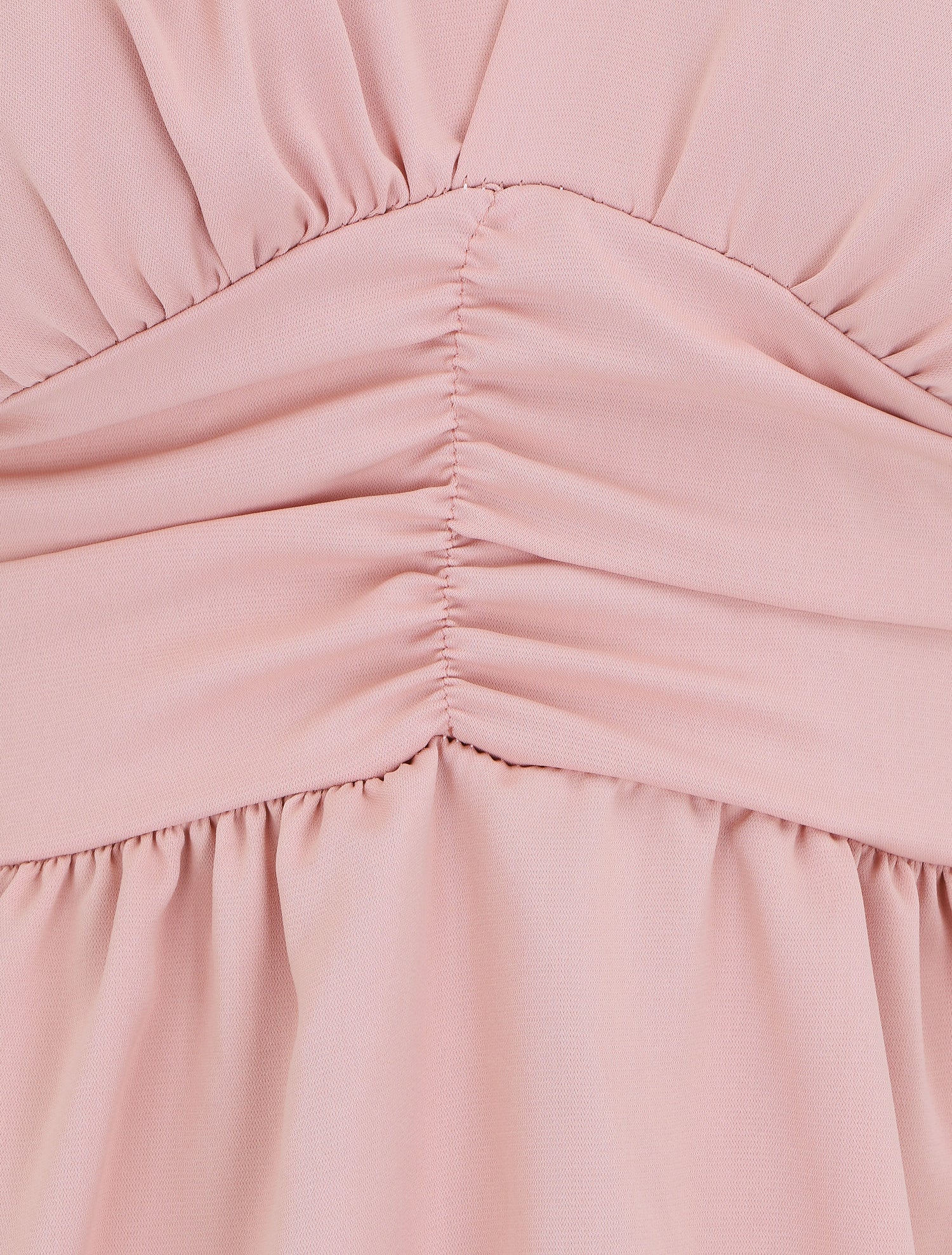 Top empire uni sans manches col V - Rose - 3