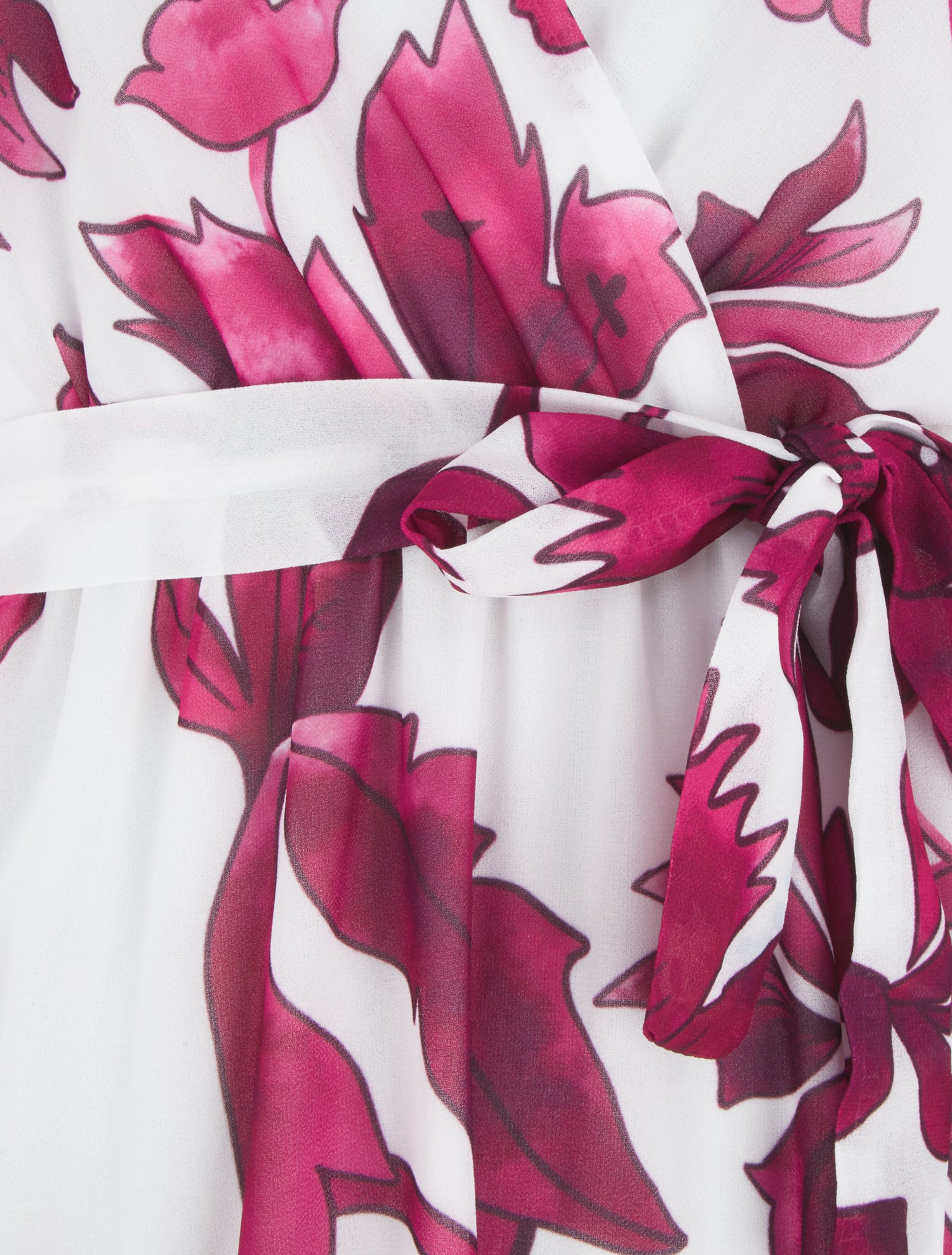 Robe imprimé fleurs et dos en V - Mauve - 3