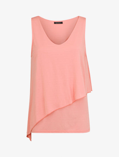 Top superposé sans manches - Rose saumon - 1