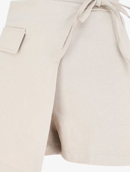 Short uni style portefeuille - Beige - 3