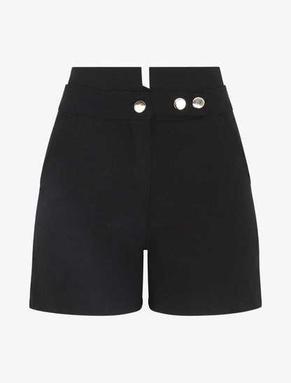 Short ajusté taille haute - Noir - 5