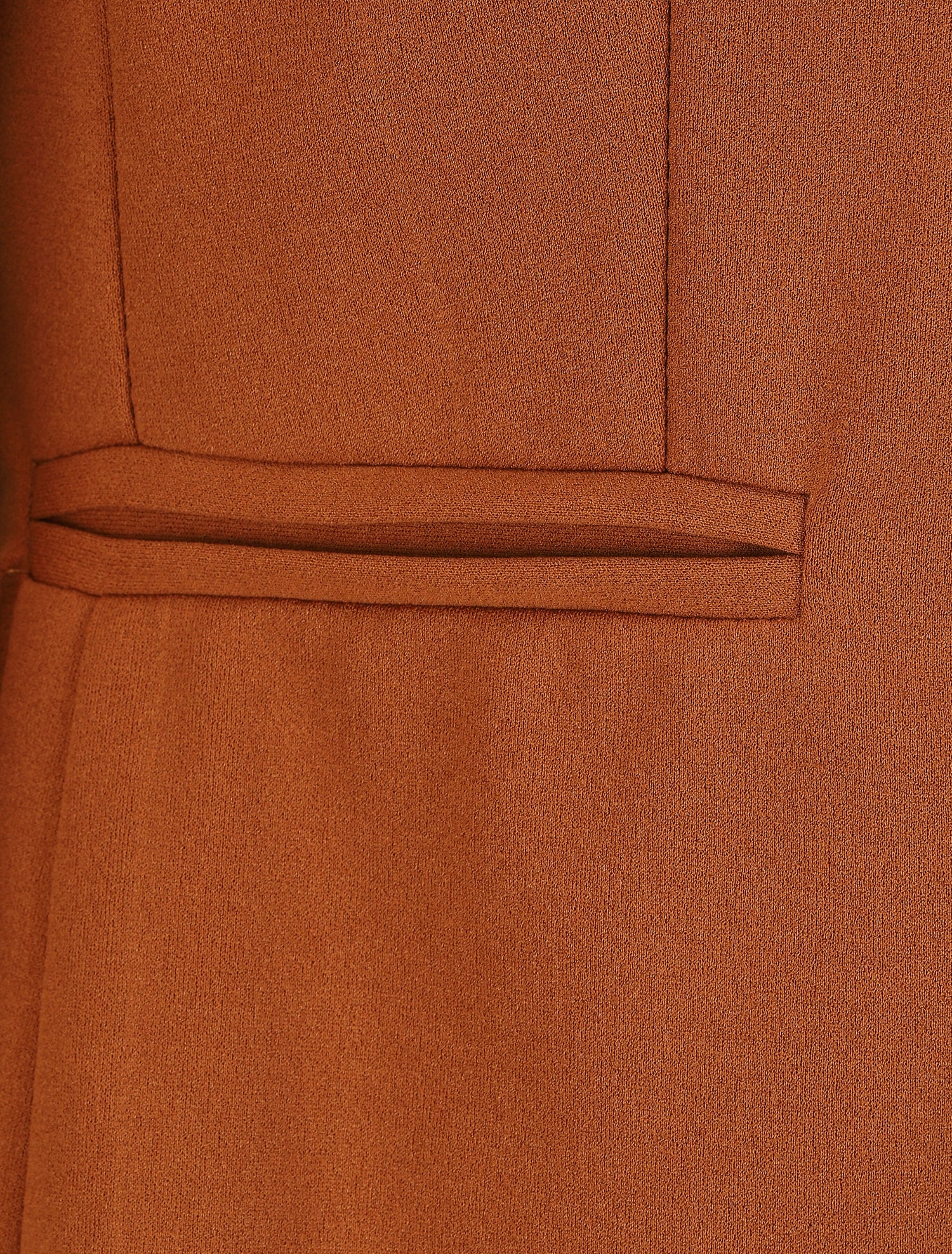 Veste droite à revers graphique - Camel - 3