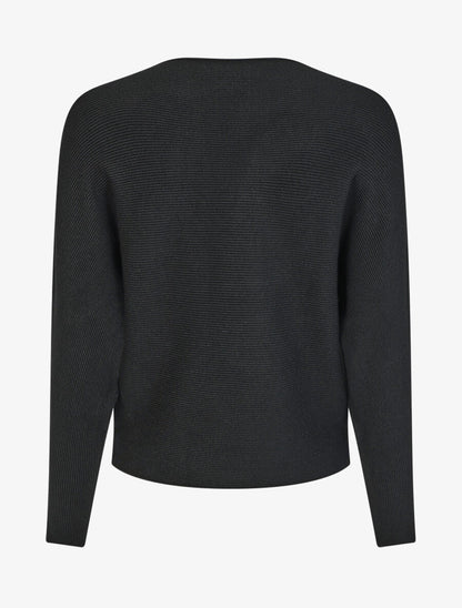 Pull chauve-souris uni - Noir - 2