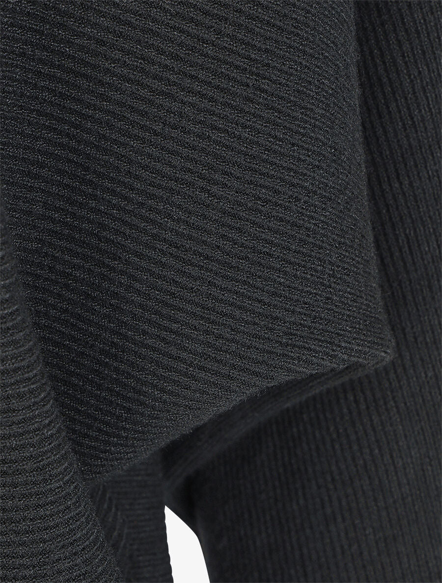Pull chauve-souris uni - Noir - 3