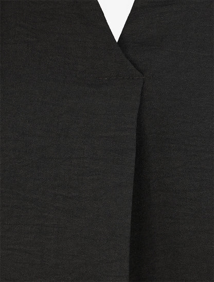 Top uni sans manches - Noir - 3
