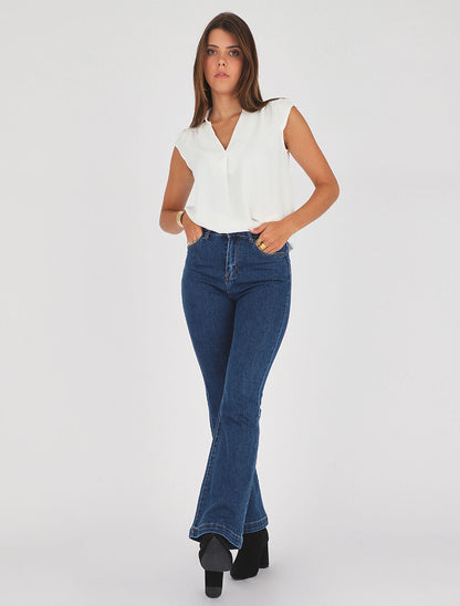 Top uni sans manches - Blanc - 5
