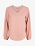 Top fluide dos en crochet - Rose - 1