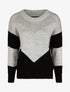 Pull droit à motif en V - Noir - 6