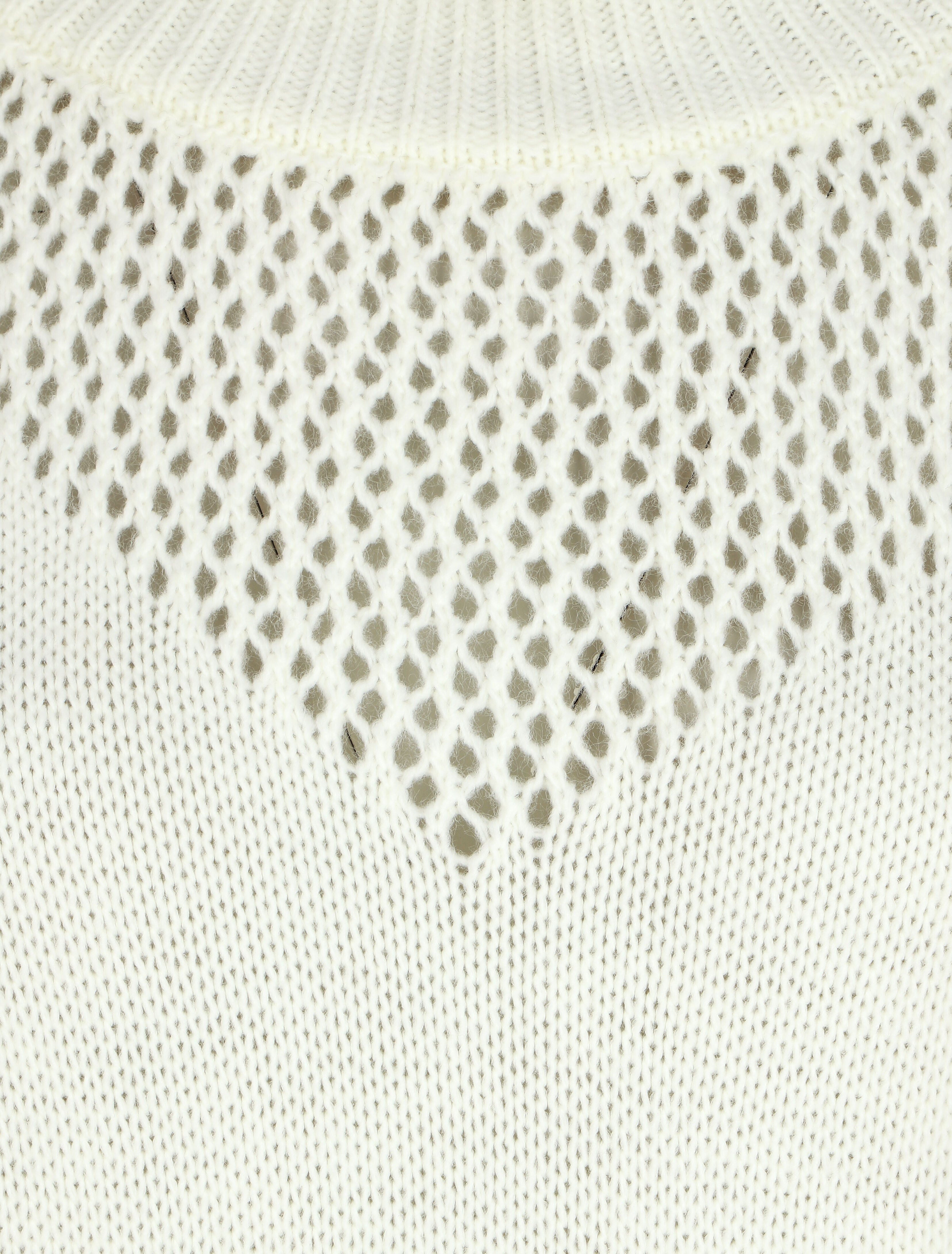 Pull droit à motif en V - Rose - 3