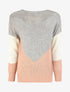 Pull droit à motif en V - Gris/rose - 6