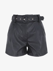 Short paper bag uni en simili - Noir - 6