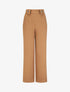 Pantalon droit uni taille haute - Camel - 4