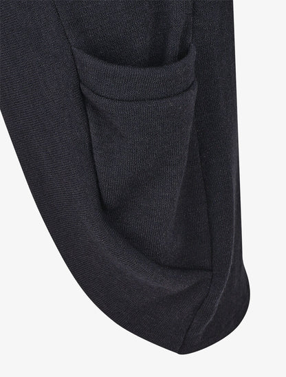 Gilet uni coupe droite - Marine - 3