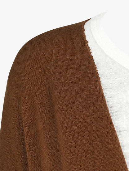 Ensemble gilet et t-shirt bicolore - Camel - 3