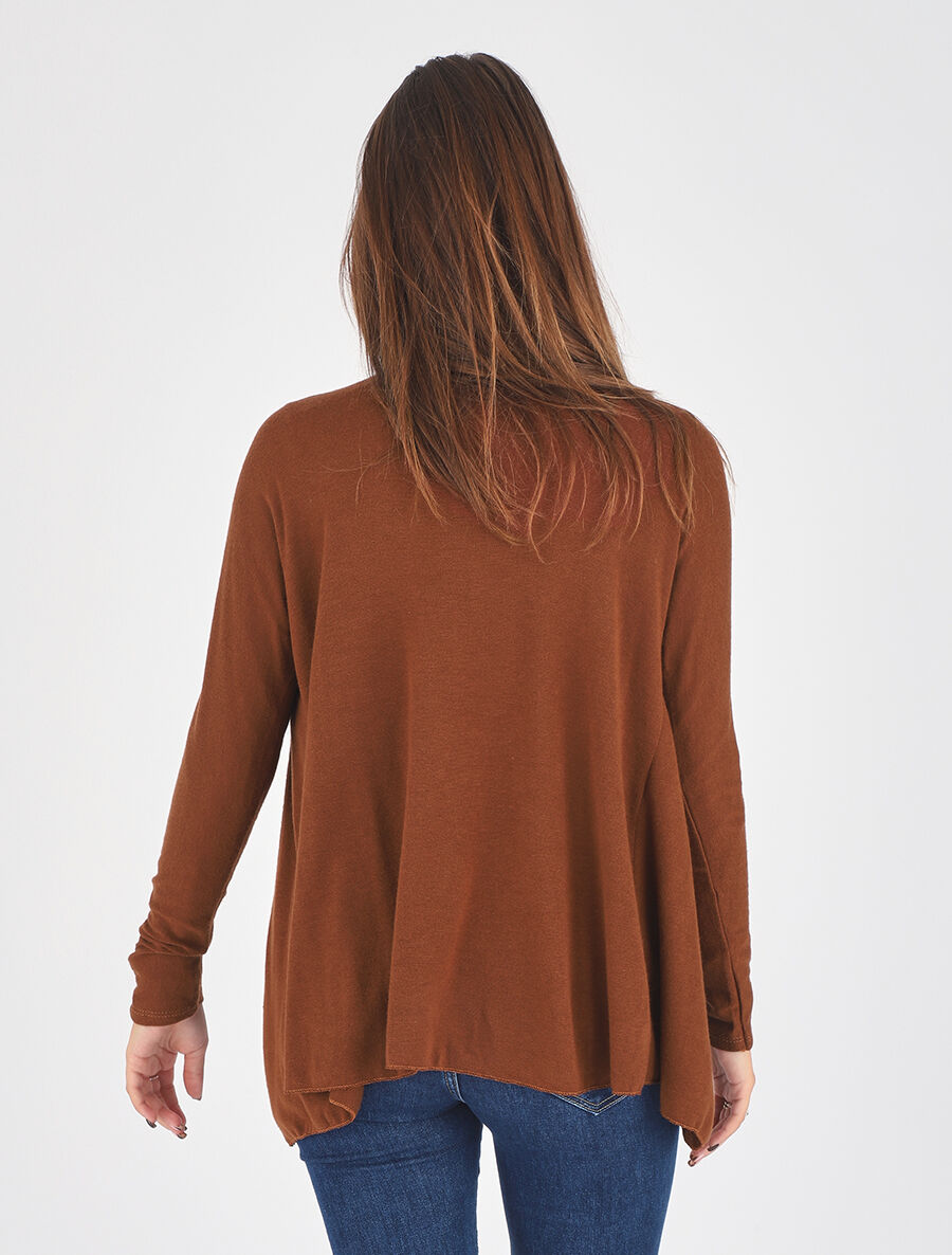 Ensemble gilet et t-shirt bicolore - Camel - 5