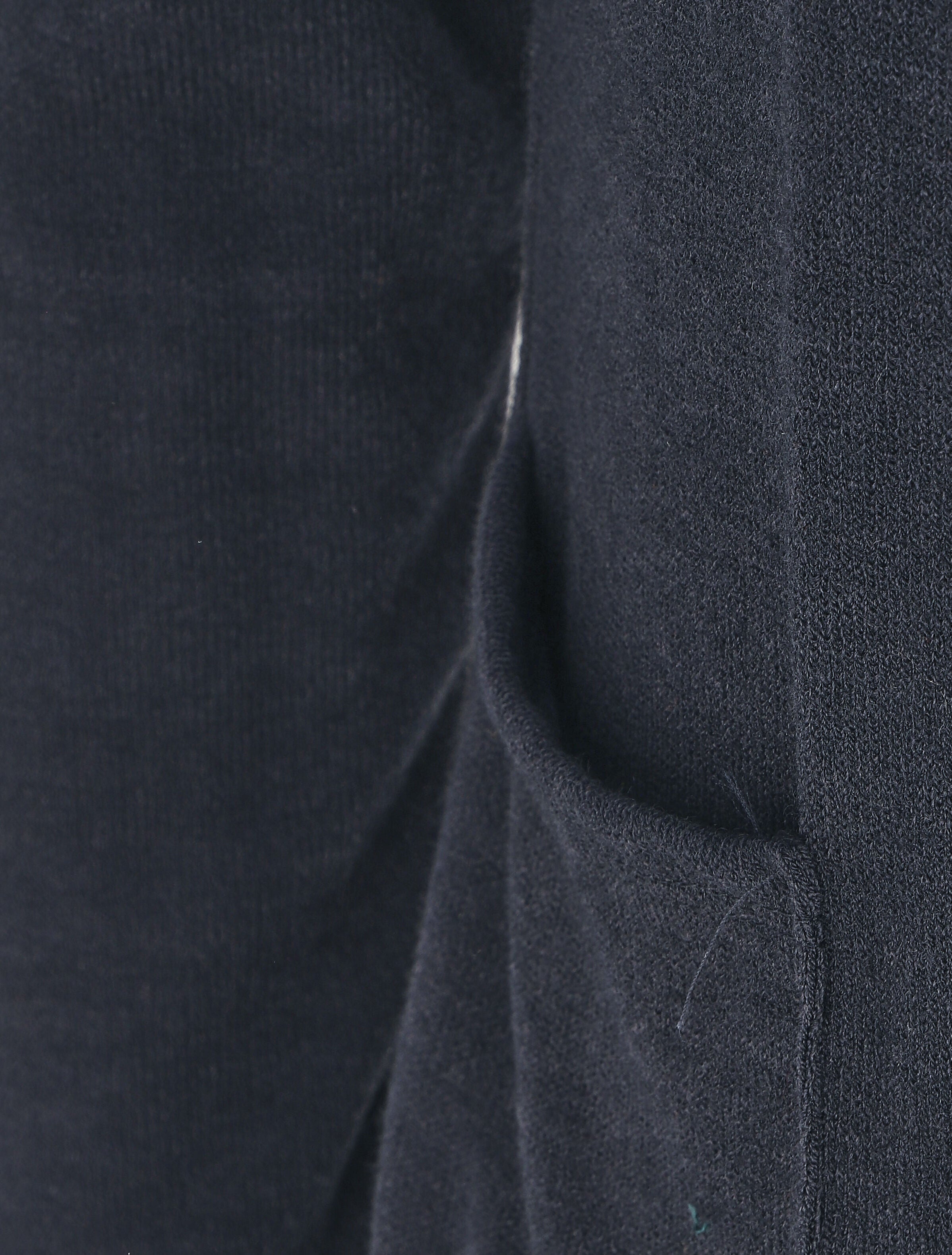 Gilet long en maille à capuche - Marine - 3