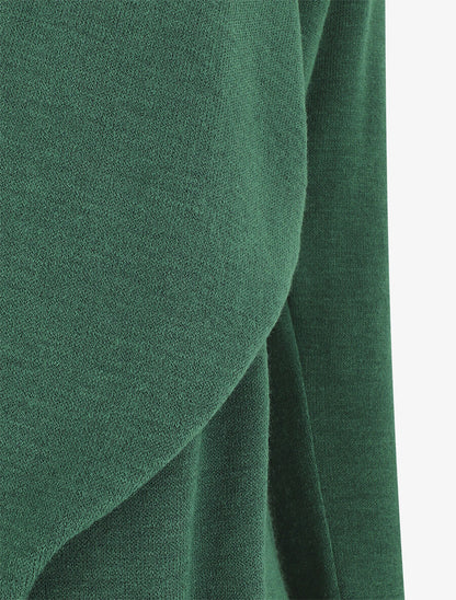 Gilet mi-long uni - Vert sapin - 3