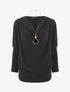 Pull droit basique col bénitier - Noir - 4