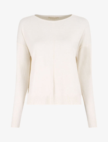 Pull fin uni classique - Crème - 6
