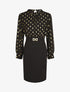Robe droite bi-matière - Noir - 4
