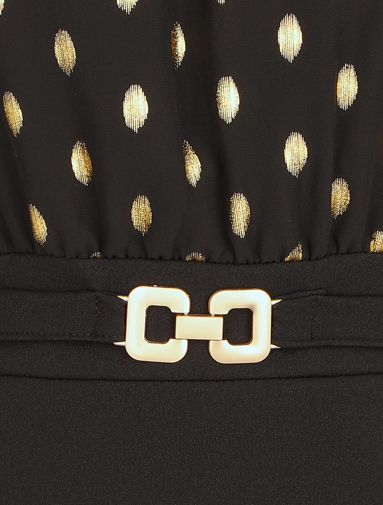Robe droite bi-matière - Noir - 3