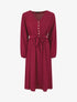 Robe longue unie - Bordeaux - 4