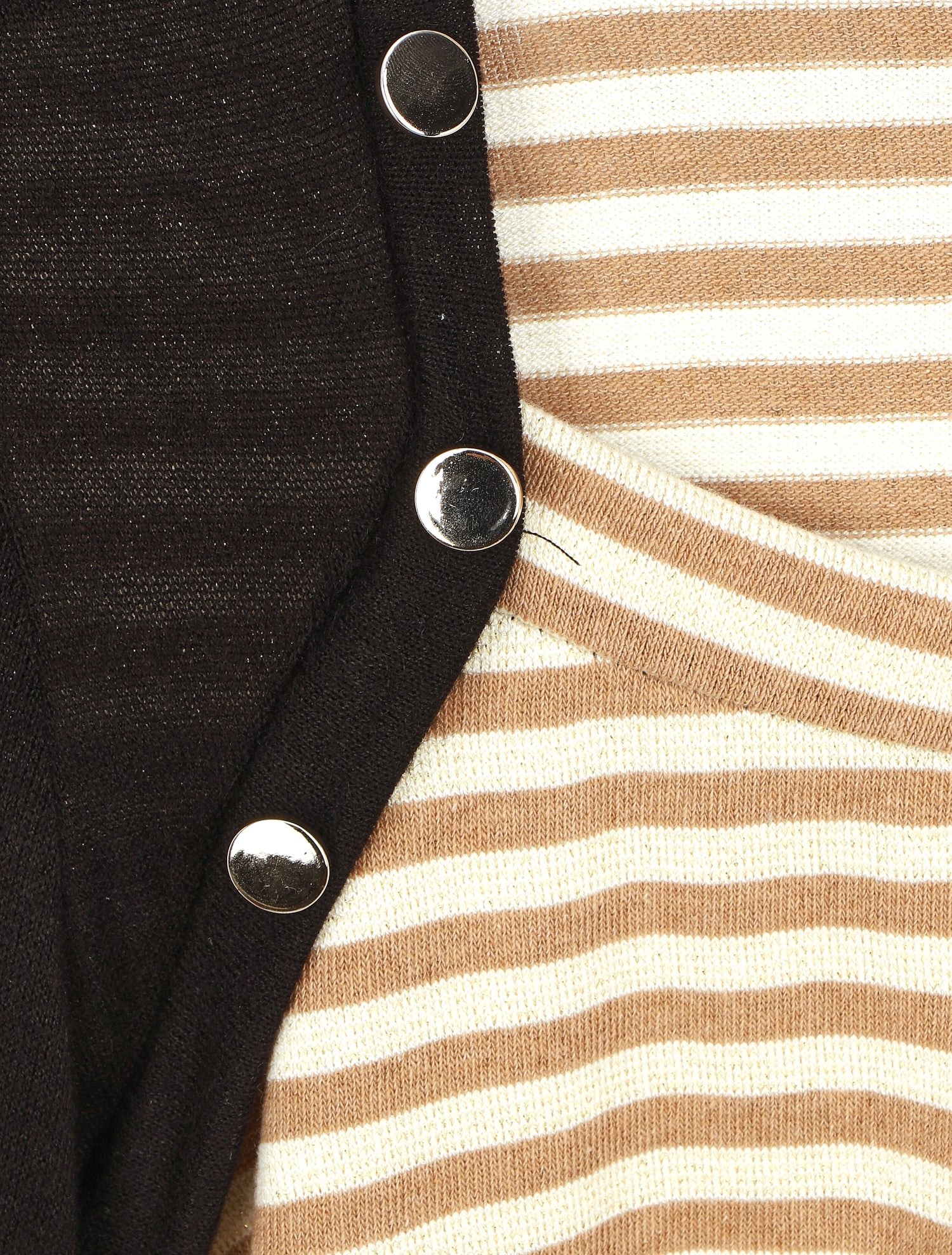 Pull rayé boléro en trompe l&