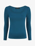 Top basique ajusté manches longues - Bleu canard - 1