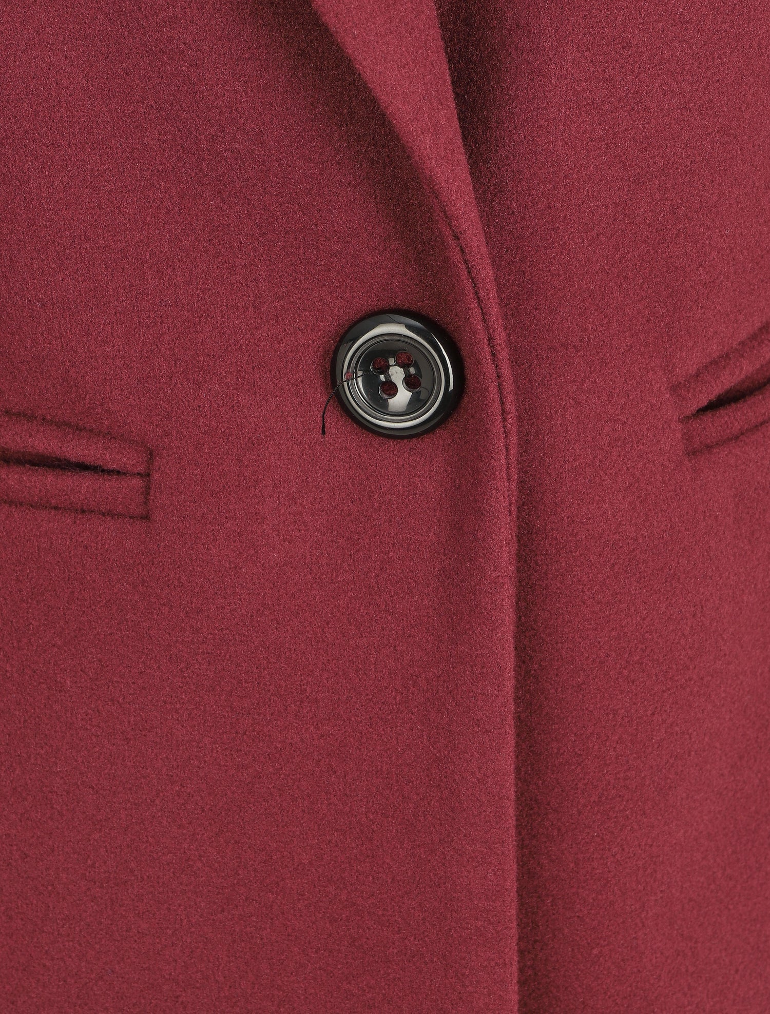 Manteau droit mi-long - Bordeaux - 3