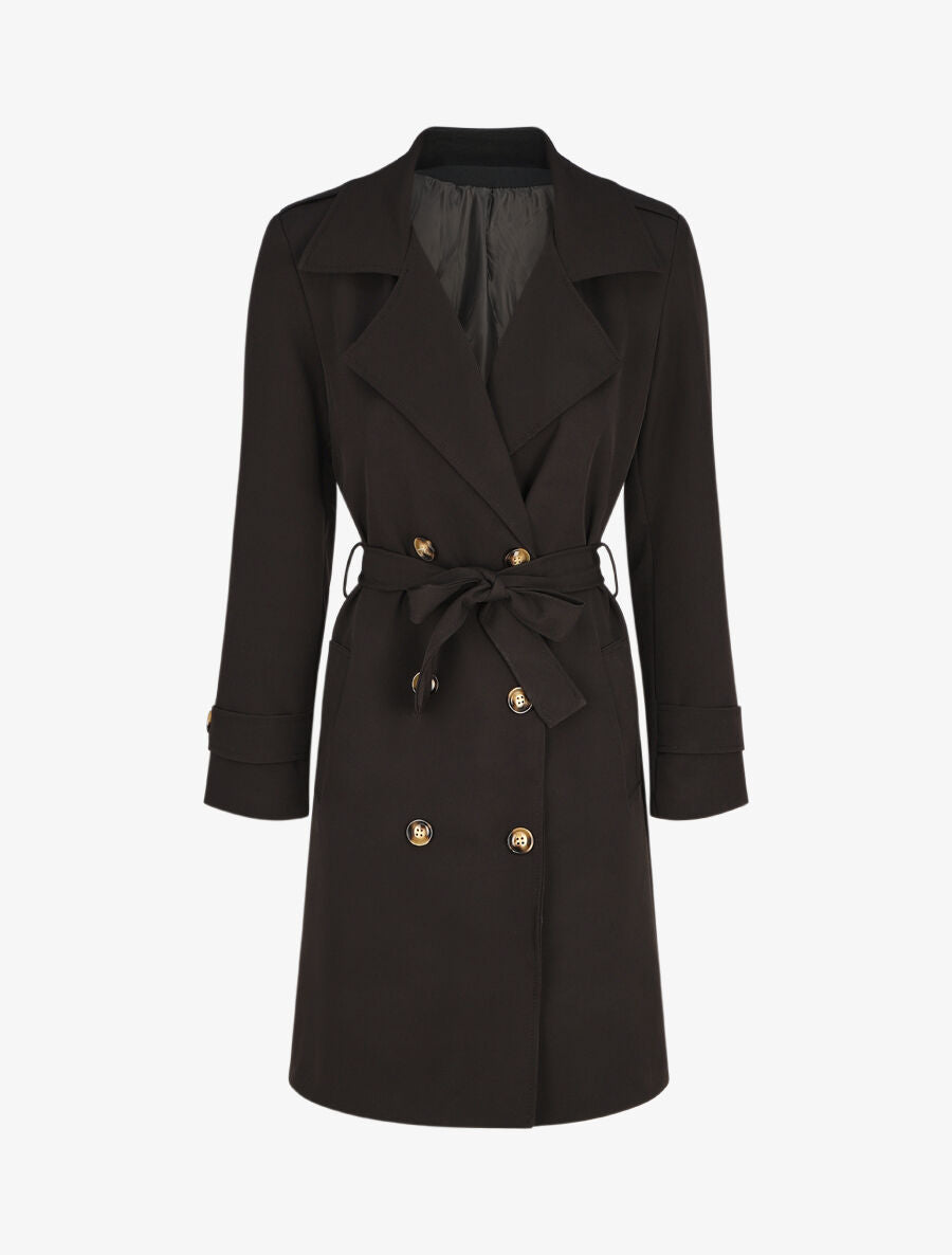 Trench uni coupe oversize - Noir - 4