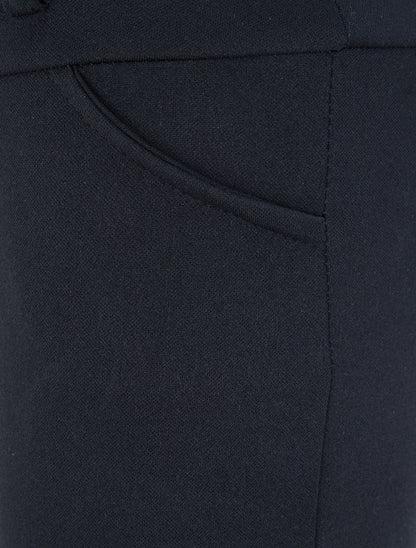 Legging taille basse à poches décoratives - Noir - 3