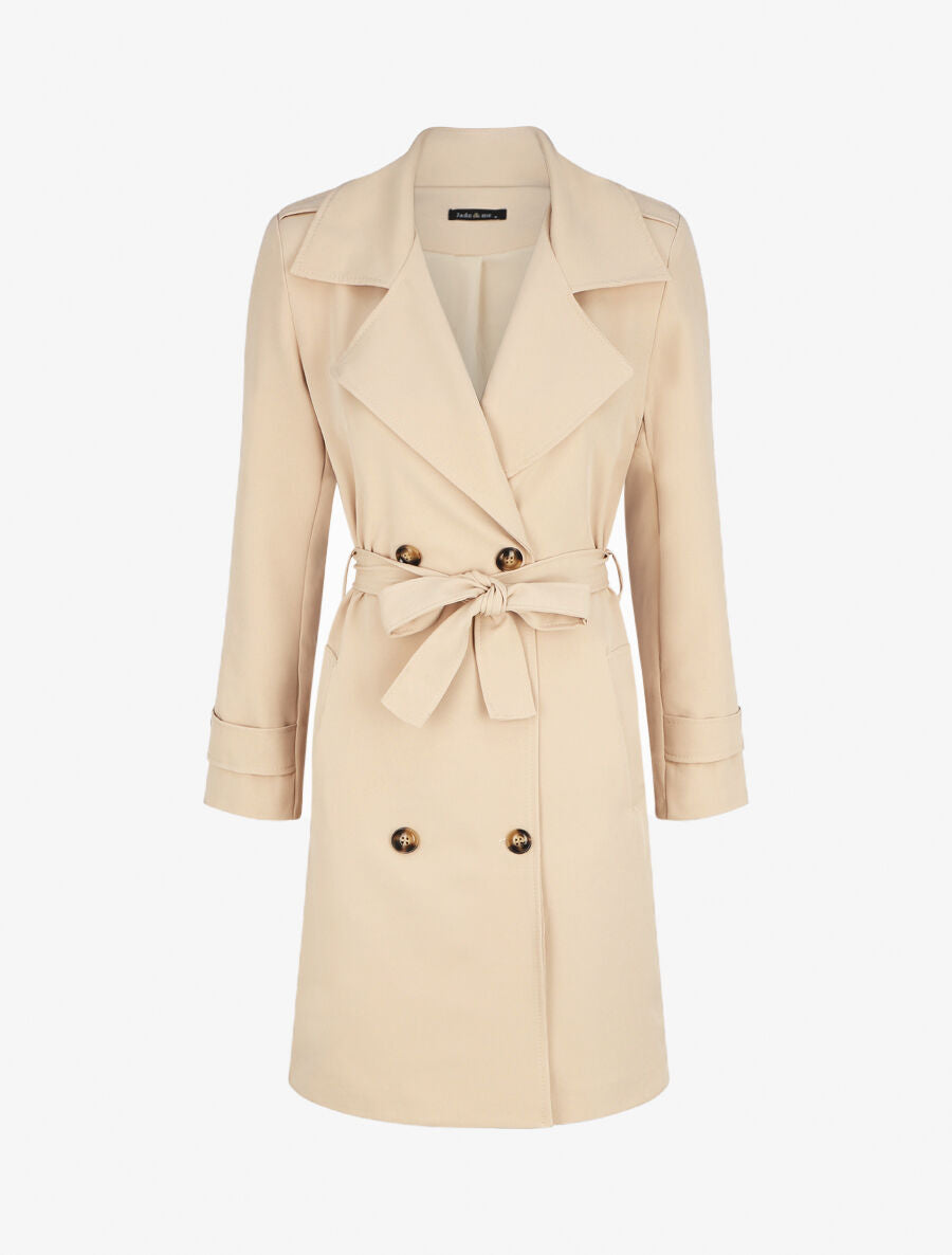 Trench uni coupe oversize - Beige - 4