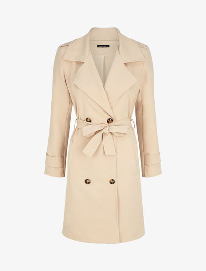 Trench uni coupe oversize - Beige - 4