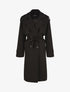 Trench oversize ceinturé - Noir - 1