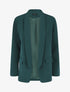 Blazer droit basique uni - Vert sapin - 1