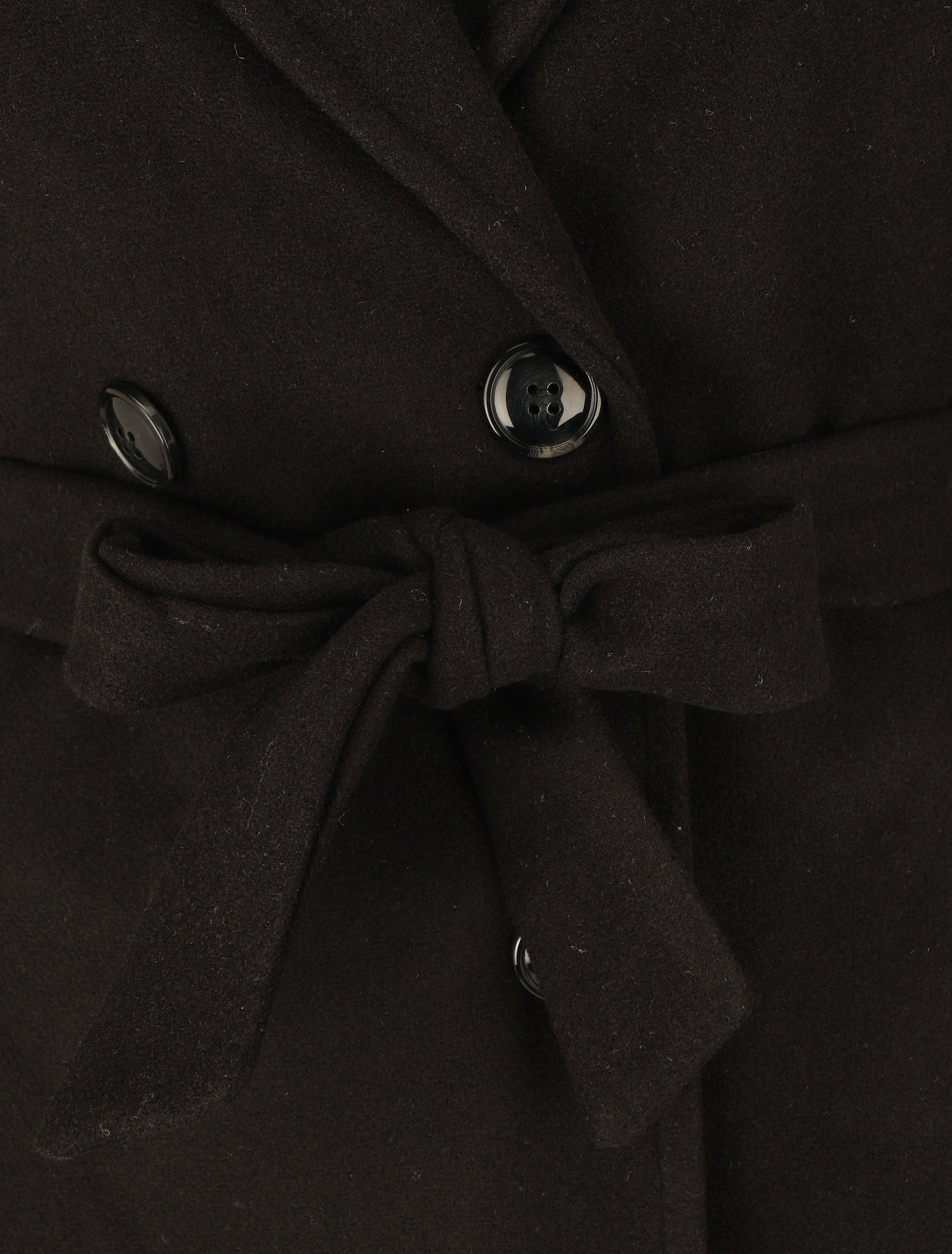 Manteau long à capuche - Noir - 3