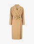 Manteau long uni ceinturé - Camel - 4