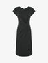 Robe t-shirt à plis - Noir - 1